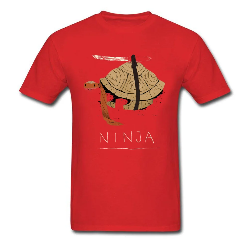 ninja 19888 Hip hop Short Sleeve Tops Shirts Mother Day Crew Neck 100% Cotton Man T-Shirt Hip hop T-Shirt Fashion ninja 19888 red