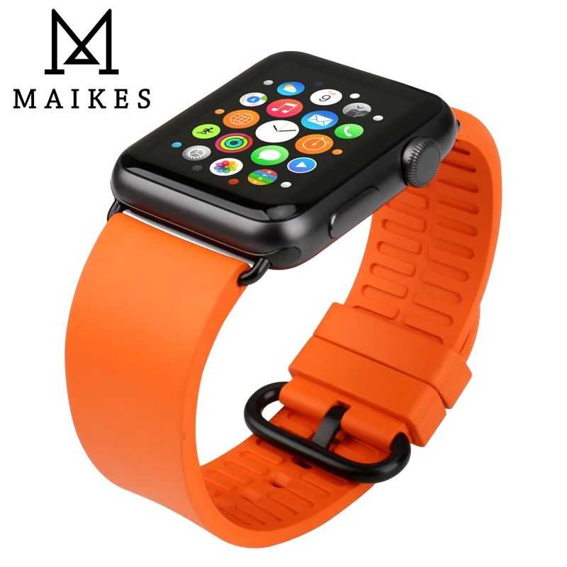 Ремешок силиконовый для Apple Watch 44 мм 40 38 мм|Ремешки часов| |