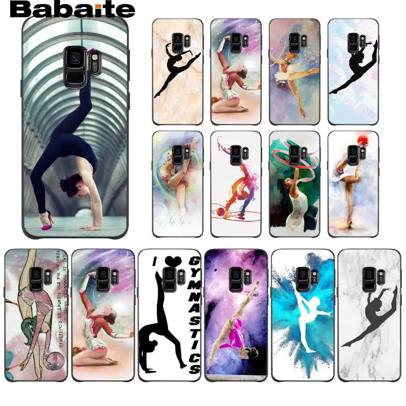 

Babaite Love Gymnastics Oil Painting Phone Case for Samsung Galaxy S9 plus S7 edge S10 Plus S10E S10lite S8 plus
