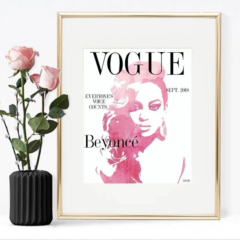 Black Women in Vogue Poster Home Decor