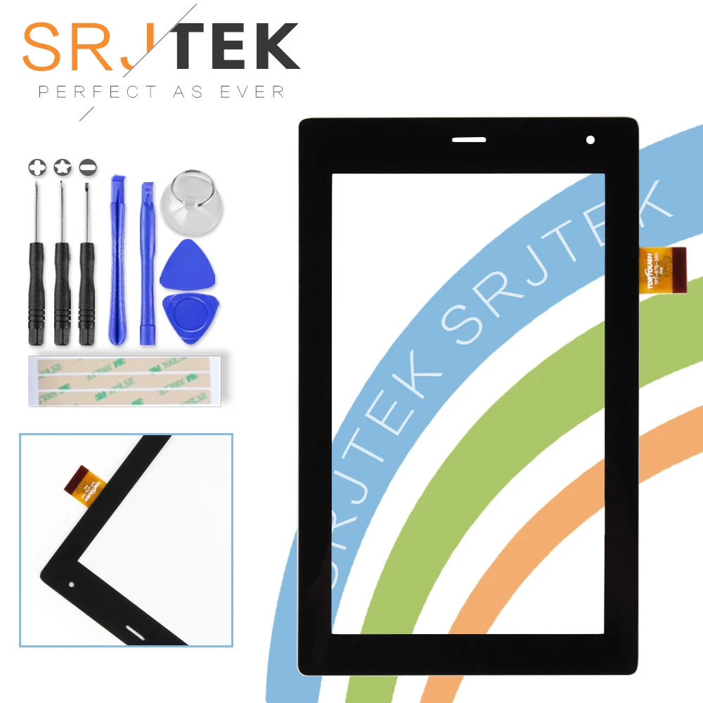 

Srjtek touch screen panel digitizer for megafon Login 3 MT4A Login3 MFLogin3T tablet TPC1463 VER5.0 FL FL-070-290 TPT-070-360