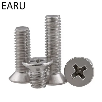 

M1.0*3/4/5mm 304 Stainless Steel T819 Standard Flat Countersunk Phillips Cross Head Screws Bolt for Machine