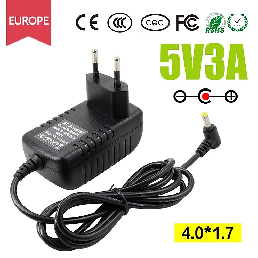 100-240V ЕС Европейский Стандартный Мощность адаптер 5 V/3A вольт Зарядное устройство Источник питания переменного тока/постоянного тока Адаптеры Мощность расходные материалы