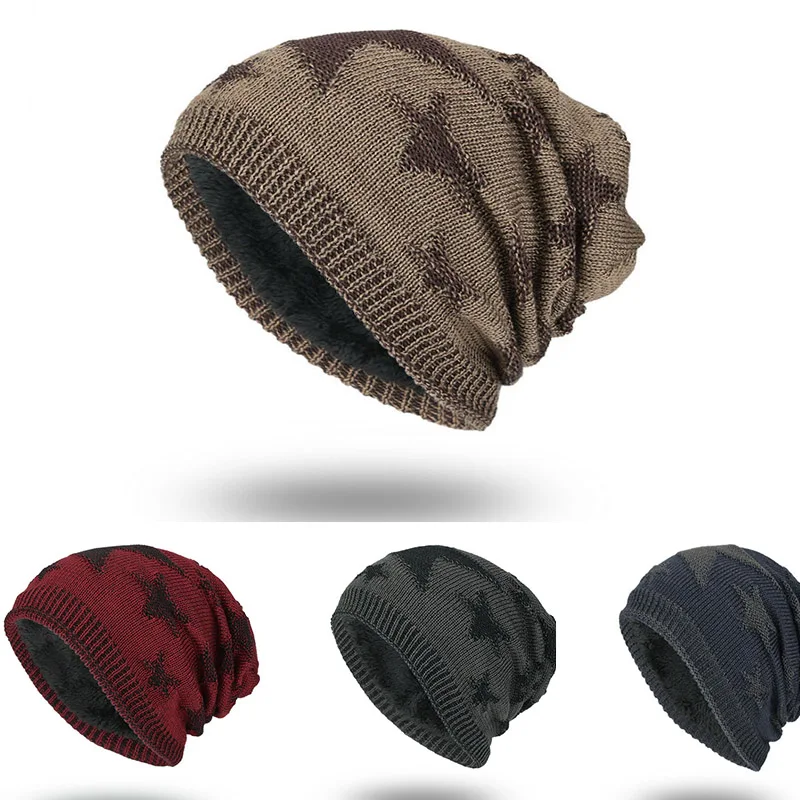 Зимние утолщенные полосатые вязаные шапки-унисекс, шапка для мужчин с хвостом, Шапка-бини, теплый снежный день, женские колпаки для