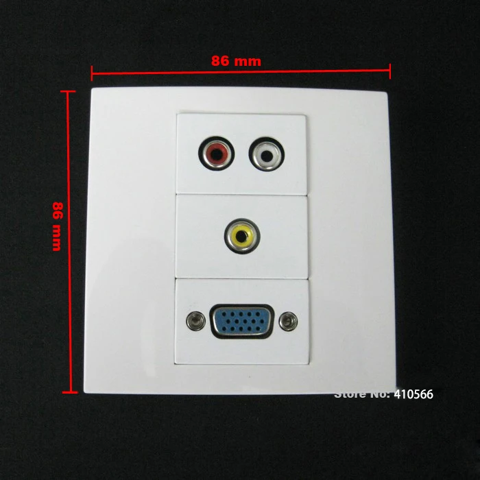 AV+ VGA socket with mark 5