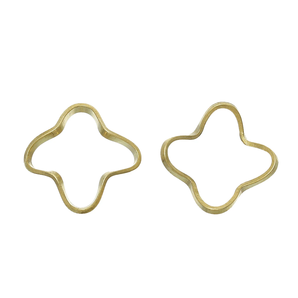 

DoreenBeads Brass Beads Frames Flower Brass Tone 11mm( 3/8") x 11mm( 3/8"), 4 Pieces 2017 new