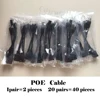 40pcs(20pair) POE Cable, POE Cable Adapter , POE Splitter Injector kit PoE Adapter RJ45 Injector + Splitter Kit 5V 12V 24V 48V ► Photo 3/5