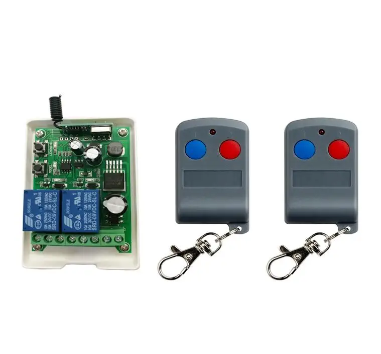 DC 12V 24V 36V 48V 10A реле 2CH RF беспроводной пульт дистанционного управления