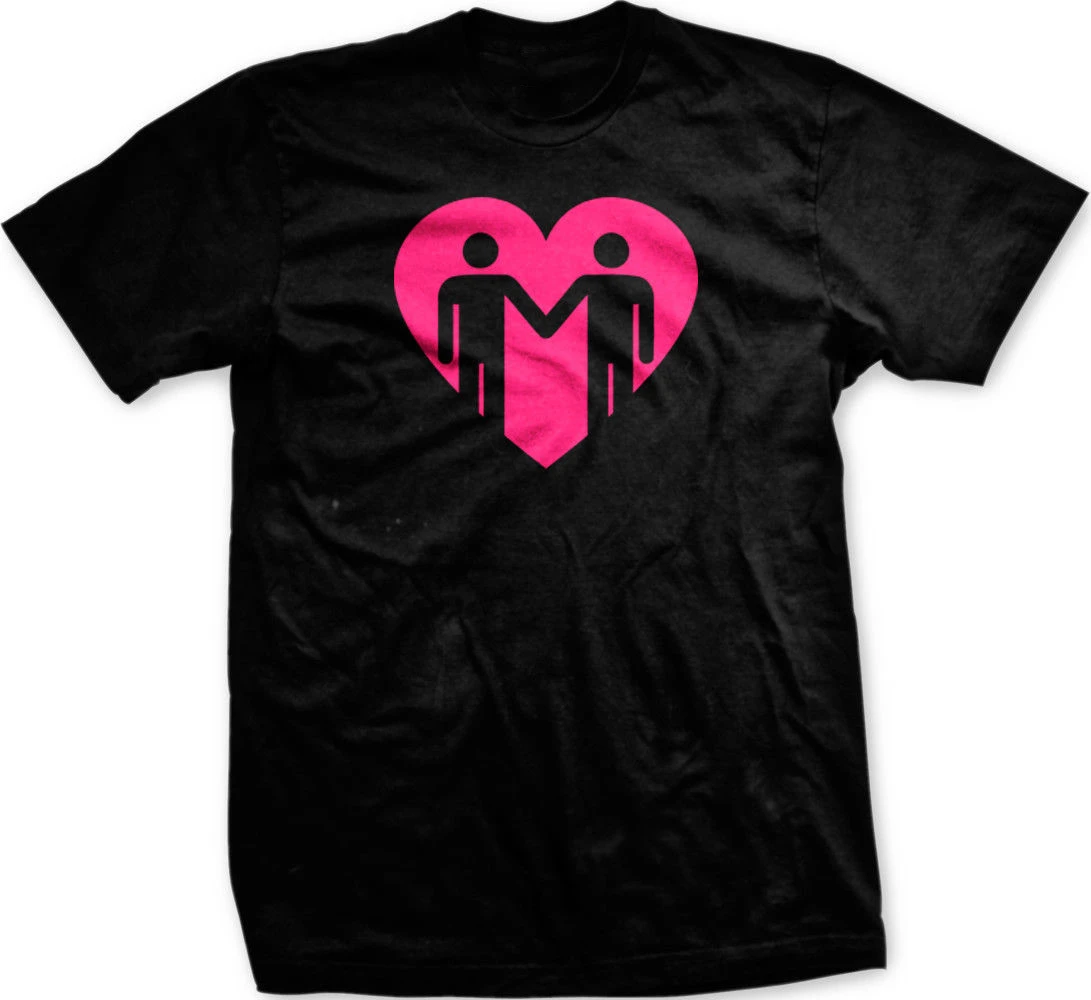 愛同じ同性カップル男性のゲイプライド関係等しいメンズ Tシャツ Fashiont シャツ送料無料 Aliexpress