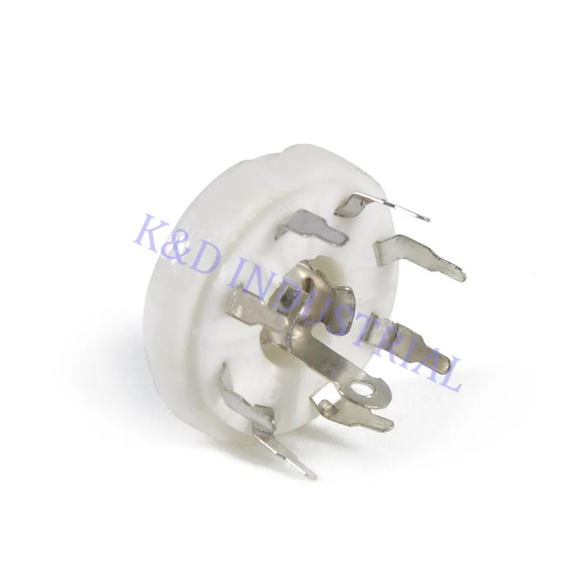 10 шт. 8 контактный клапан Octal Ceramic Loctal Tube Socket 5B254 1LA6 B8G Base PCB Mount|tube valve|valve tubeoctal tube socket |
