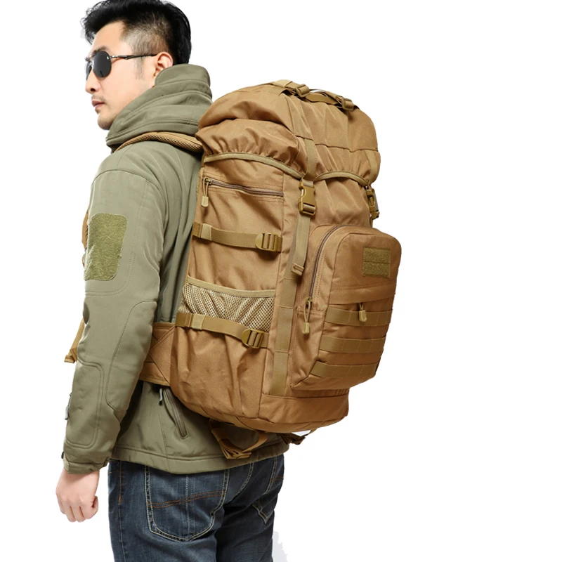  50L Outdoor Military Tactical Backpack large Capacity Camping Bags Mountaineering bag Men's Hiking 