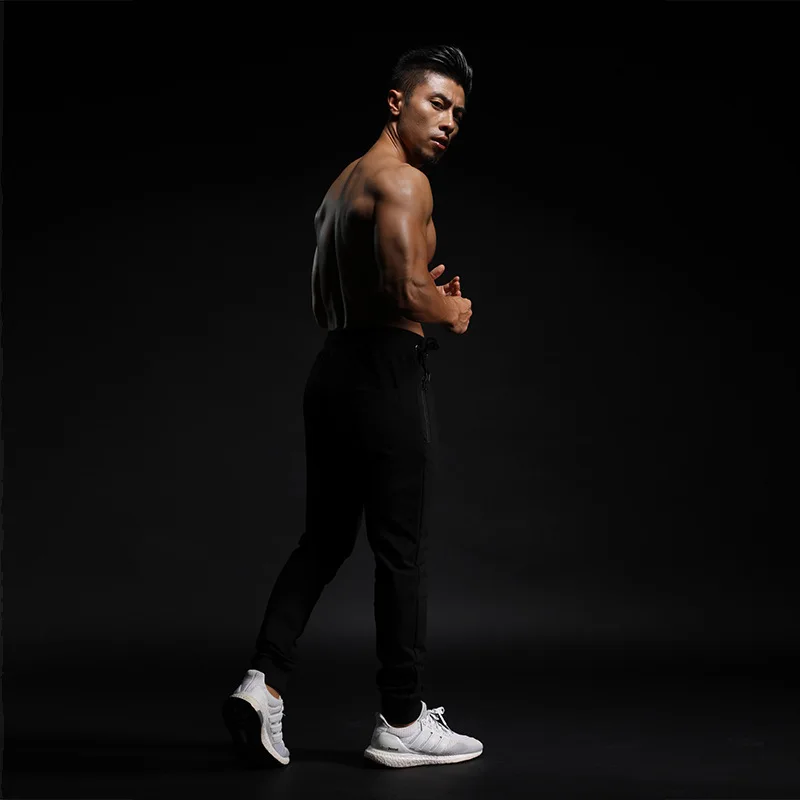 DERMSPE 2019 summer New Fashion Thin section Pants Men Casual Trouser Jogger Bodybuilding Fitness Sweat Time limited Sweatpants