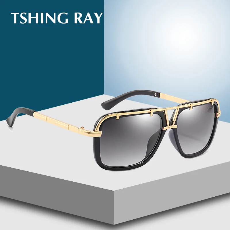 

TSHING RAY 2019 Brand Fashion Gradient Sunglasses Women Square frame Sun glasses for Female Retro Vintage Design Eyewear