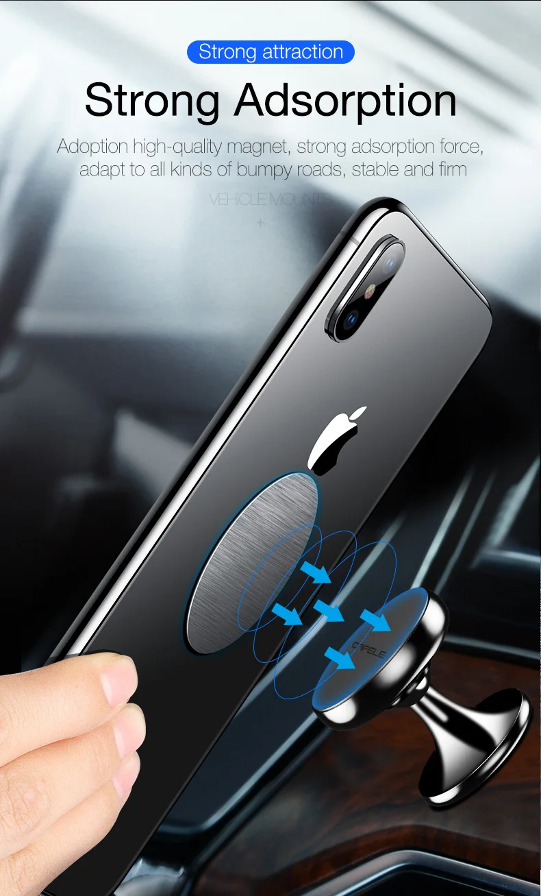 magetic car phone holder for xiaomi samsung huawei iphone  (3)