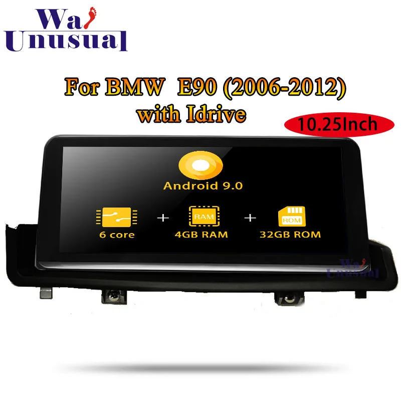 Android 9.0 Car GPS Navigation For BMW E90 (2006 2007 2008 2009 2010 2011 2012) with Idrive 2 Din Radio Player NO DVD Head Unit |