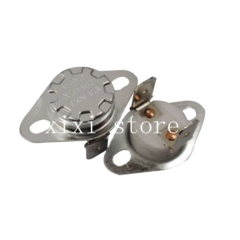 

XIXI HighBimetal Thermostat KSD302/KSD301 Ceramics 16A250V 260C 300C Degrees Normally Closed open