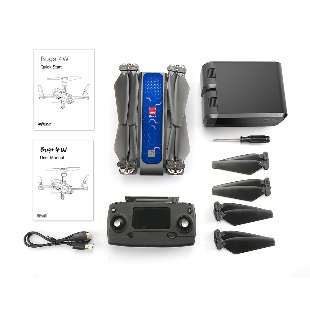 MJX Bugs 4W B4W GPS Brushless Foldable RC Drone 5G Wifi FPV With 4K Camera Anti-shake Optical Flow 
