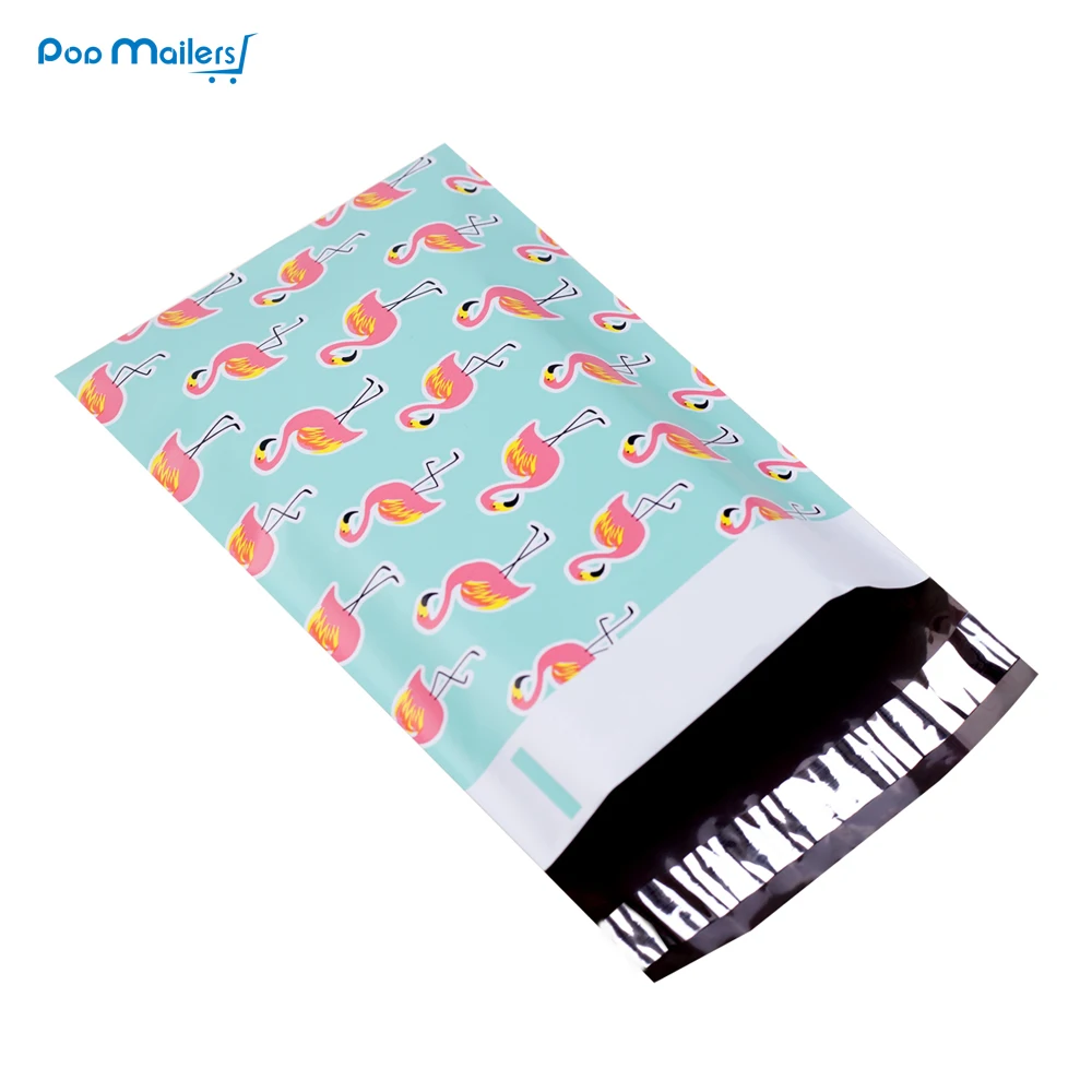 

100pcs 15x23cm 6x9 inch Flamingo pattern Poly Mailers Self Seal Plastic mailing Envelope Bags/Gift mailing bag