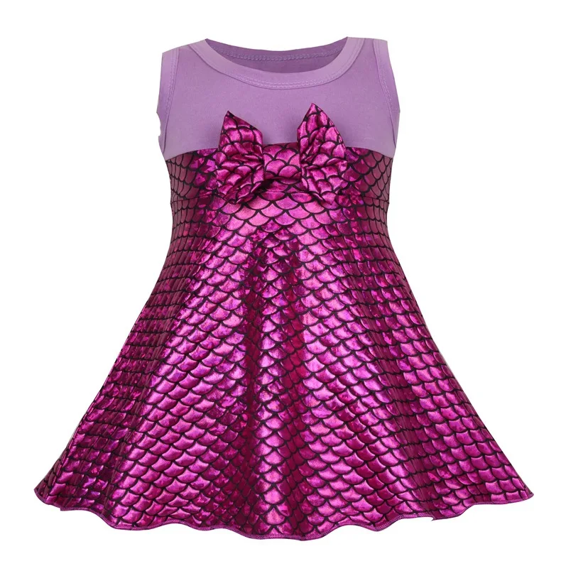 Новое Детское платье для косплея для девочек детская одежда для ролевых игр с русалочкой на Хэллоуин