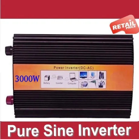 

6000W Peak true Pure Sine Wave Solar Power Home car Inverter,DC12V/24V/48V to AC220V/110V off grid inverter 3000W