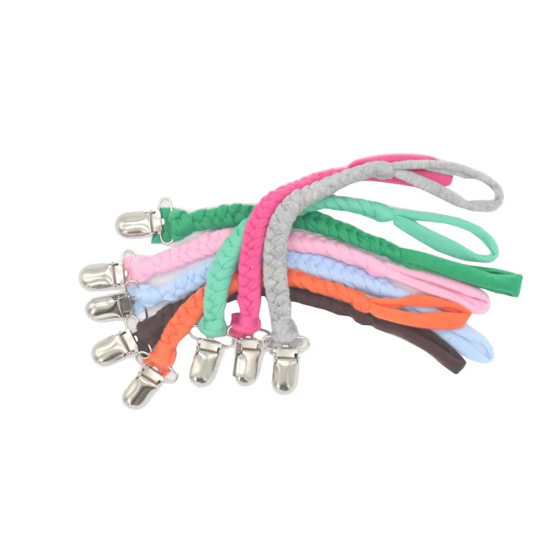 2019 Braided Leather Pacifier Clips Chains Clip Holder Strap Nipple Soother Chain For Infant Baby Feeding Hold | Мать и ребенок