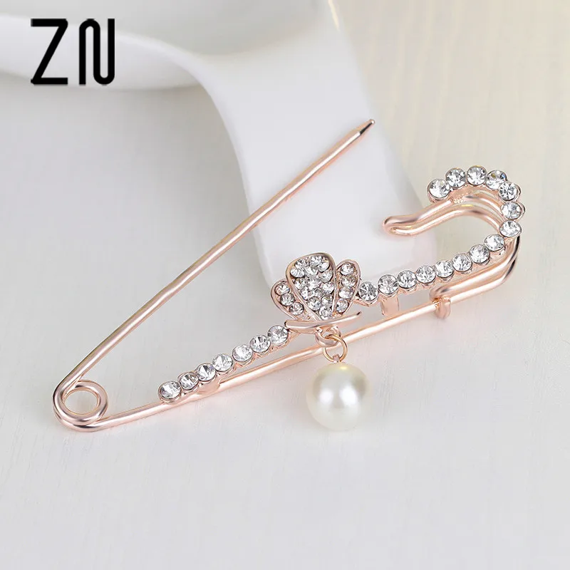 ZN 2018 New Brooch vintage brooch female fashion broche hijab pins and