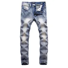 Fashion Designer Men Jeans Blue Color Cotton Denim Pants hombre Straight Fit Vintage Classical Jeans Men Simple Retro Long Jeans