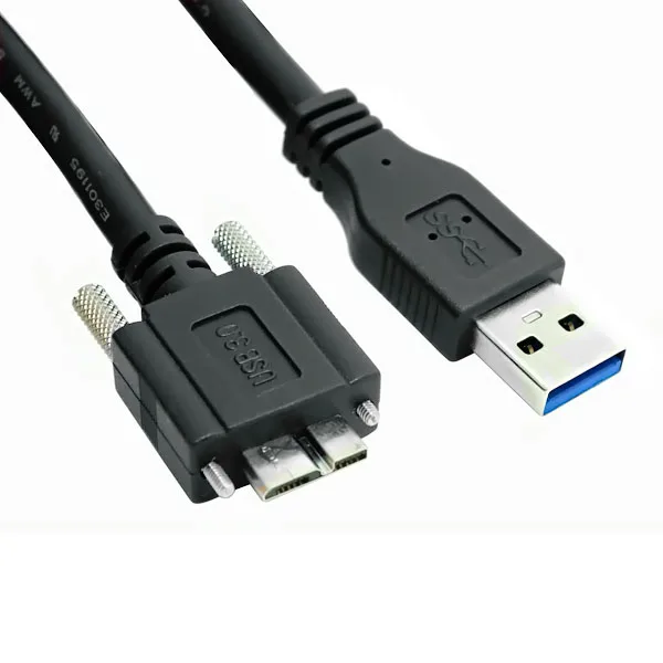 

1.5m 2m 3m 5m USB 3.0 A Type Cable Male to Micro USB 3.0 B Male with Mount Panel Screws for Hard Disk Mobile Phone