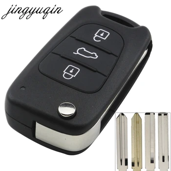 Keyforkess 20 pz/lotto 3 pulsanti vibrazione chiave a distanza Shell per Hyundai I30/IX35 accento per Kia K2 K5 Sportage caso di ricambio