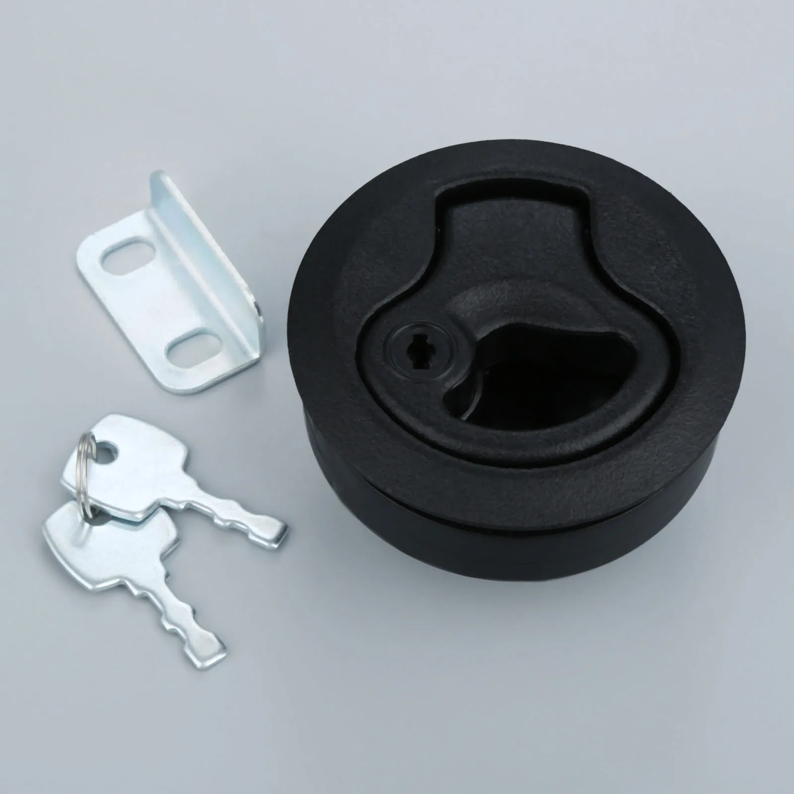 Plastic Boat Locking Lift Handle Round Head Deck Hatch Flush Pull Latch