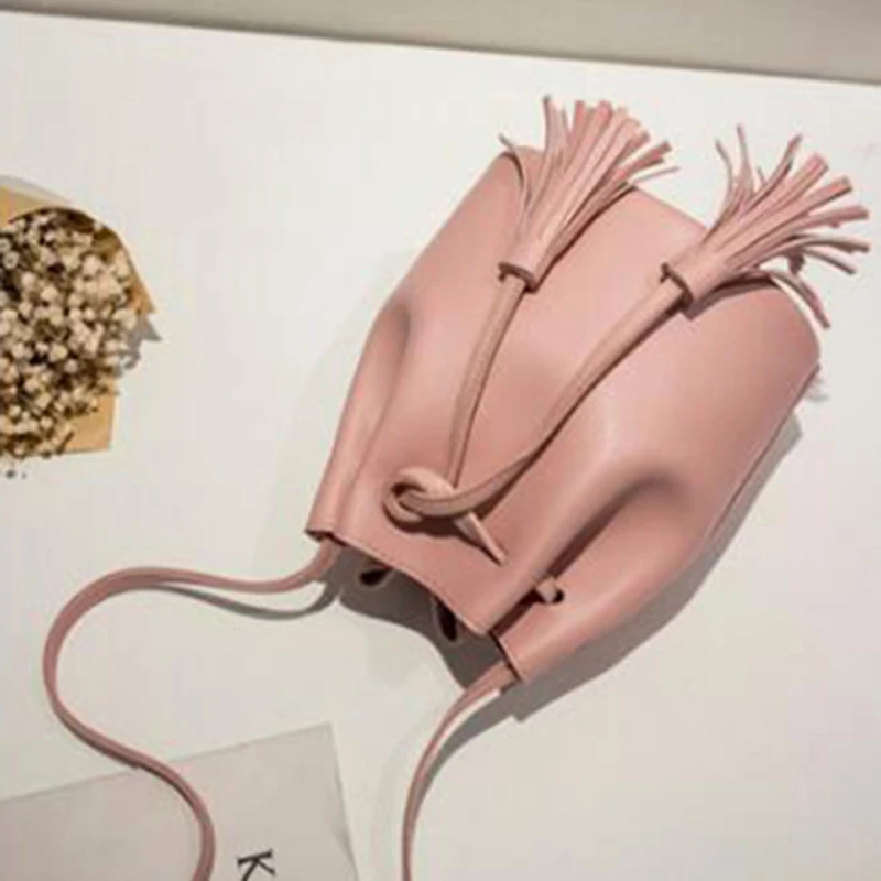 Новое поступление сумки через плечо с кисточками женские из искусственной кожи в