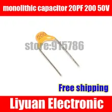 MLCC/монолитный конденсатор 20PF 200 50 V многослойный керамический конденсатор/шаг 5,08 мм/точность 5