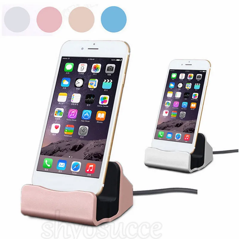 

Charging Base Dock Station For iPhone XR XS X 8 USB Cable Sync Cradle Charger Base For Huawei P30 Mirco Type C S10 Stand Holder