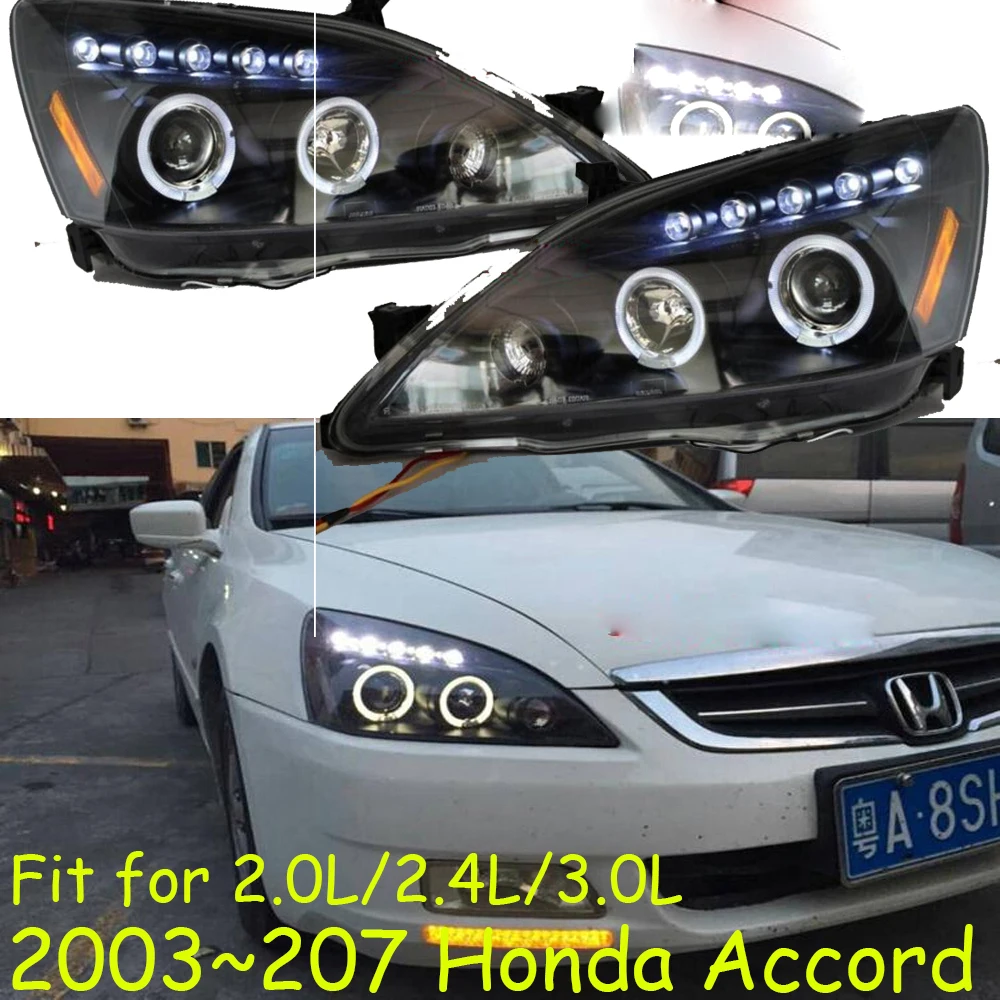 2003~ 2007 год стайлинга автомобилей для Accord фар автомобиля аксессуары светодиодный DRL Противотуманные фары для Accord фара