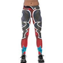 Горячая Распродажа штаны с высокой талией Модные женские 3d принт звезда индивидуальность матч сексуальные удобные спортивные silm