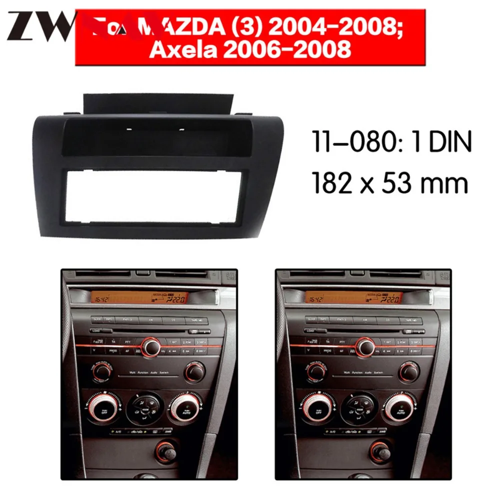 #*Cheap Car DVD Player frame For 2004 2008 Mazda 3 2006 2008 Axela 1DIN Auto AC Black LHD RHD Auto Radio Multimedia NAVI fascia