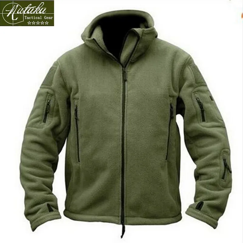 [Nutaka]Military Man Fleece TAD Tactical Softshell Jacket Outdoor Polartec Thermal Sport Polar Hooded Coat Outwear Army Clothes