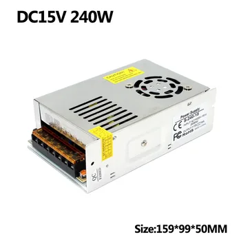 

Adjustable power supply DC15V 16A 240W Single Output Switching power Source for LED Strip Light Lamp 3D Printer CNC