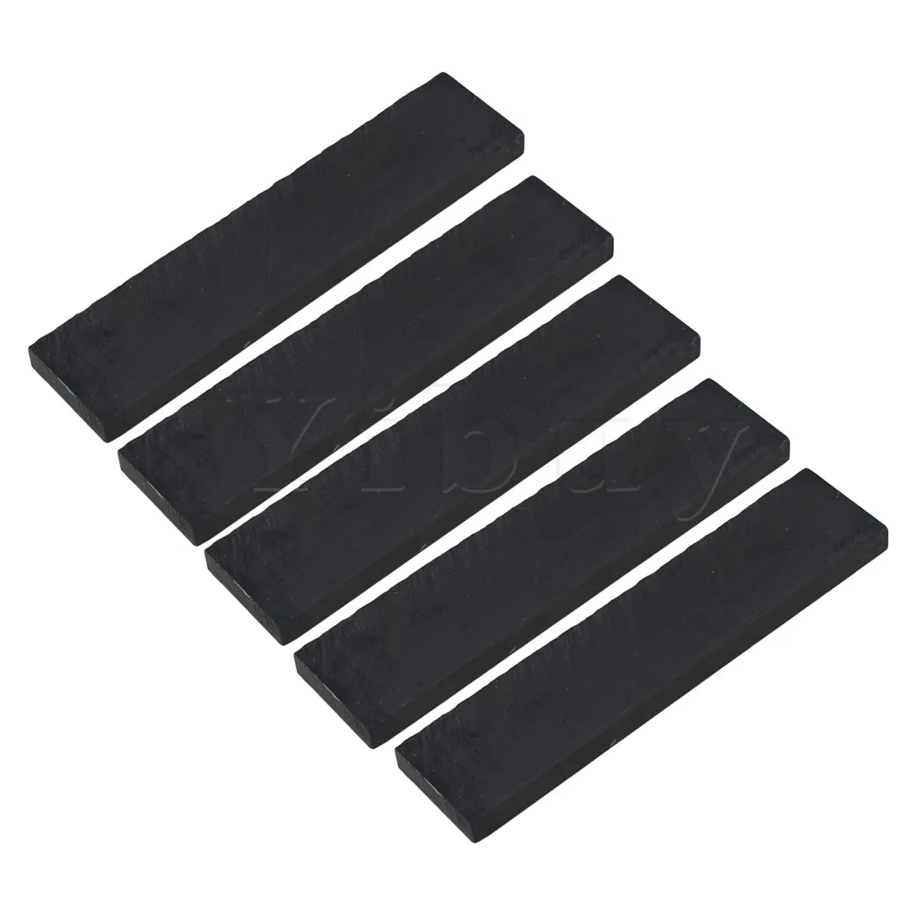 

5Pcs Black Ebony Hardwood Raw Materials for Musical Instrument Accessories