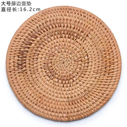 Твердой древесины ротанга коврики чайный горшок коврик бамбуковый коврик железный горшок коврик аксессуары для чая