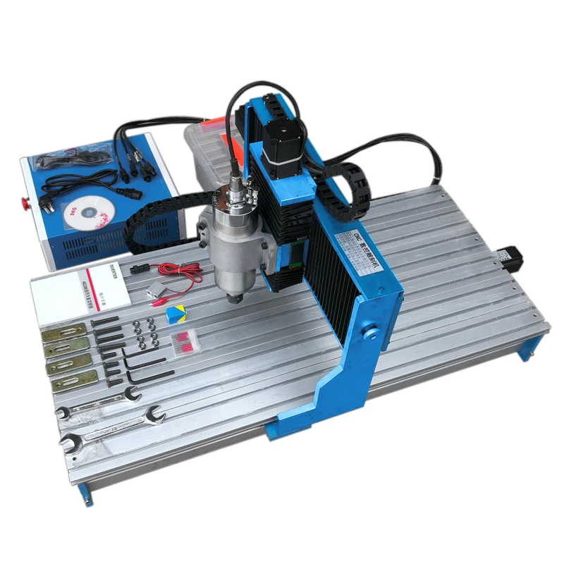3axis CNC router 9040 1500W 4Axis Metal Engraving Machine linear guide rail 1.5KW spindle MACH3