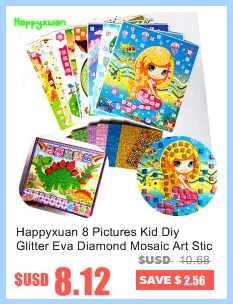 Happyxuan, 5 шт., сделай сам, 3D, липкая мозаика, художественная наклейка, головоломка для детей, детские поделки, игрушки для детского сада, креативная игра для девочек