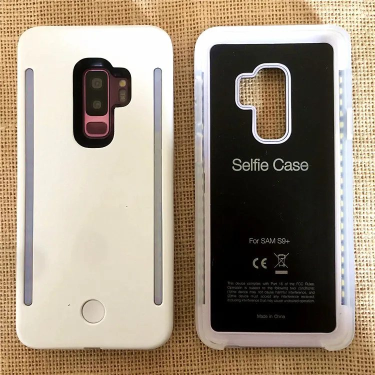 Для Galaxy S10 S8 S9 плюс анти-осень 3 поколения свет selfie flash чехол для телефона в Защитная крышка для вспышки Обложка сумка для samsung S10 - Цвет: Белый