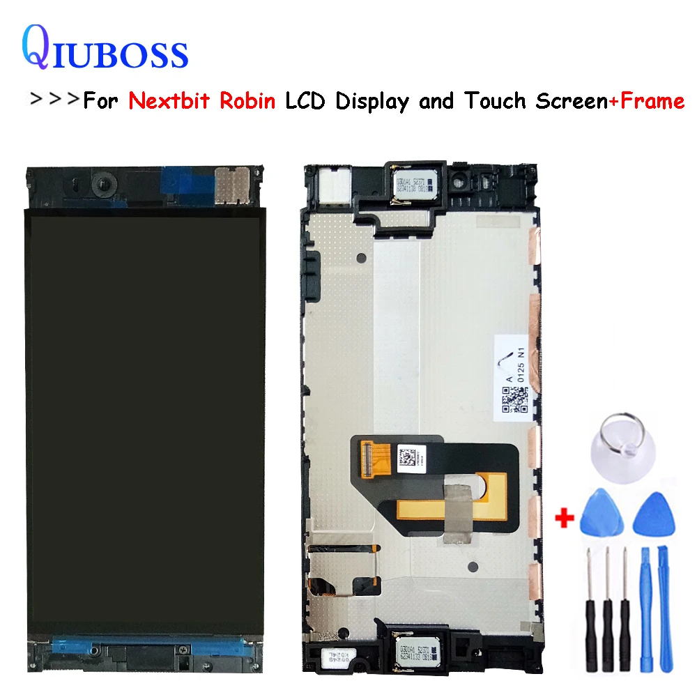 Ceny Dla 5.2 cal Nextbit Robin wyświetlacz LCD + ekran dotykowy z ramką 100% testowane ekran wymiana Digitizer zgromadzenie