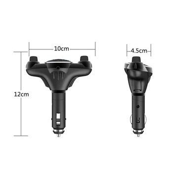 

Car Charger Phone Charger Voltage Handsfree Wireless Bluetooth Car Kit FM Transmitter TF Card LCD MP3 Player USB 2.1A Detec New