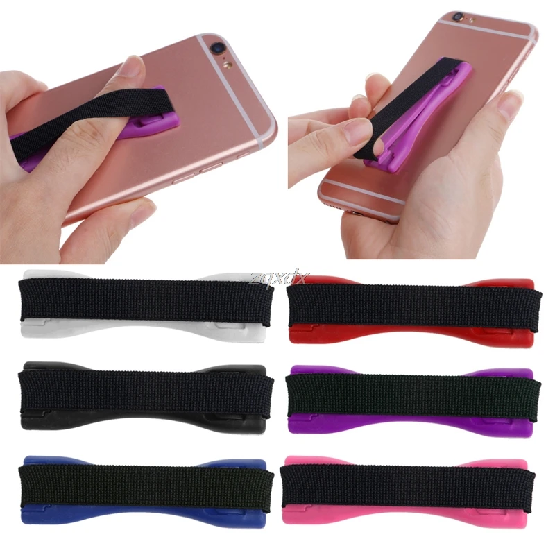 Buy Plastic Finger Grip Strap Phone Holder Anti Slip Elastic Stand For Cell