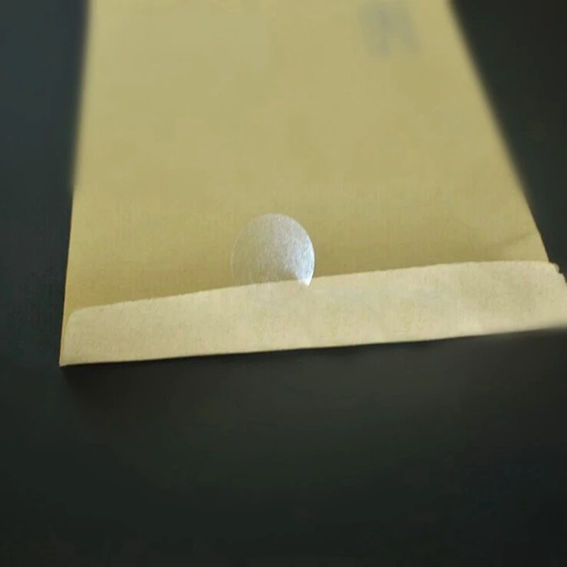Self Adhesive Stickers 1 Sheet Self Adhesive Clear Round Gloss Stickers Wafer Seal Transparent Dot Sticker Label