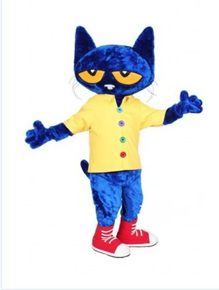 Pete-the-Cat-Mascot-Costume-Fancy-Dress-free-shipping-factory-direct