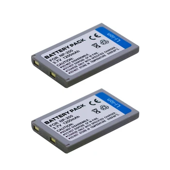 

2Pcs 3.7V 1200mAh NP-200 NP200 Digital Camera Battery NP 200 For KonicaMinolta DiMAGE Xg X Xi Xt X20 X21 Wholesale