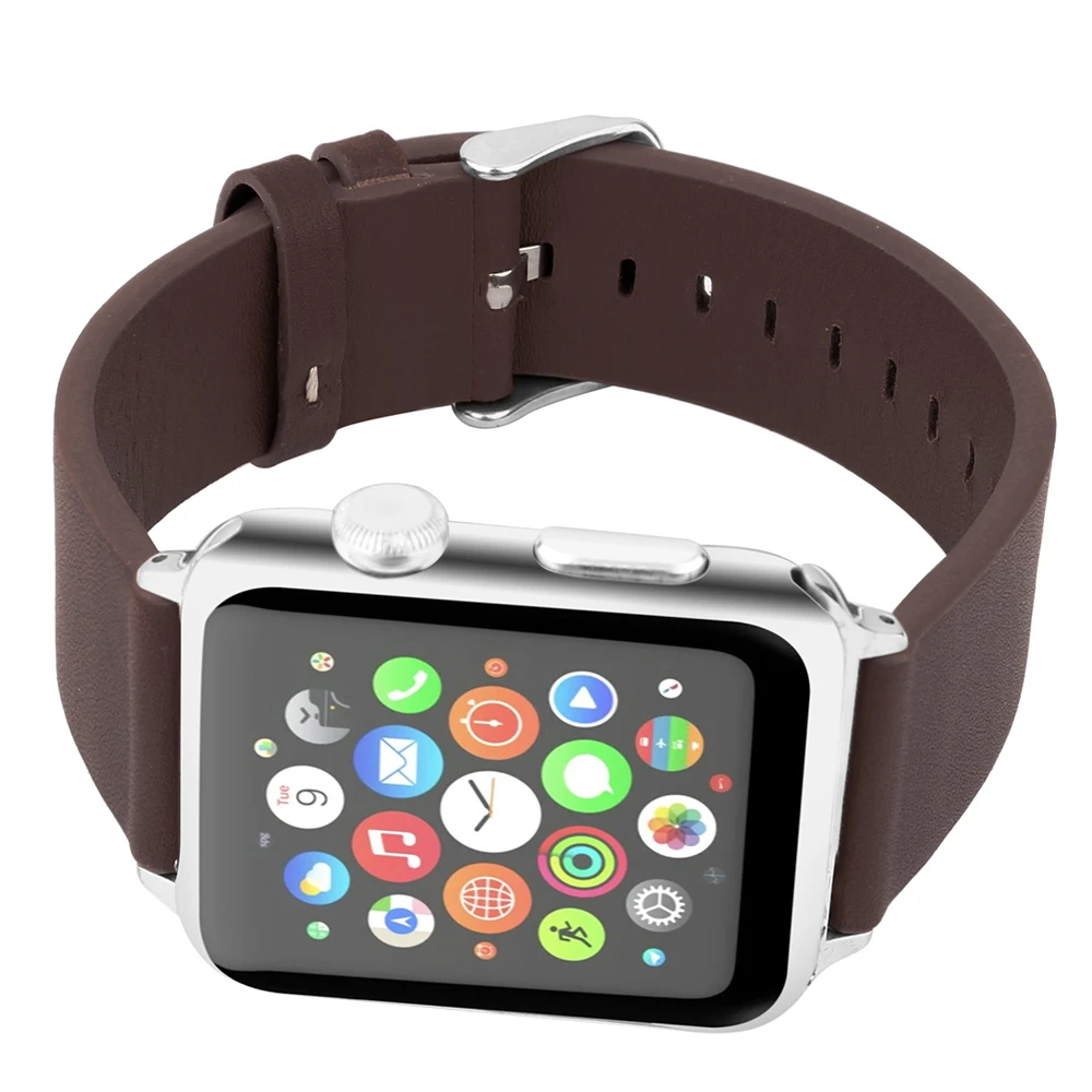 Коровья кожа ремешок для наручных часов Apple watch 38 мм 40 iwatch 5 4 42 44 Новый ручной apple